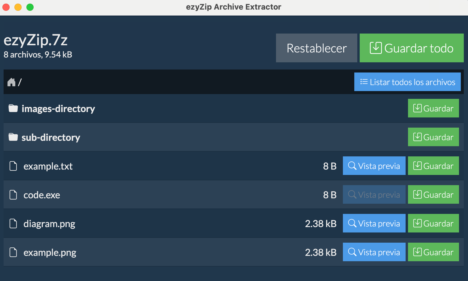 ezyZip Archive Extractor