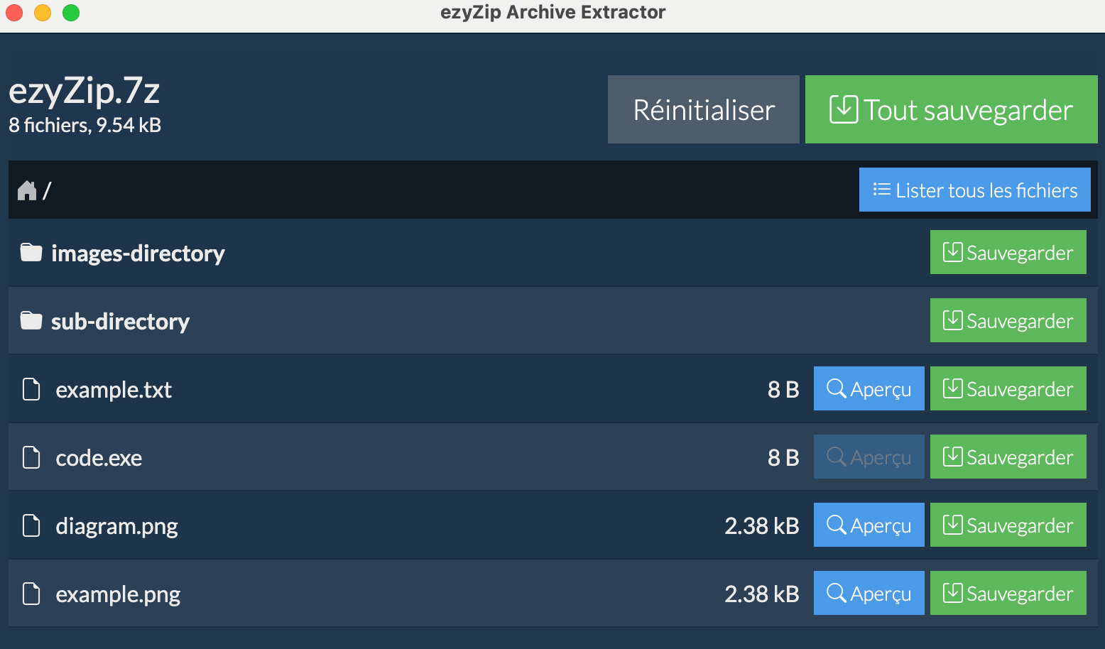 ezyZip Archive Extractor